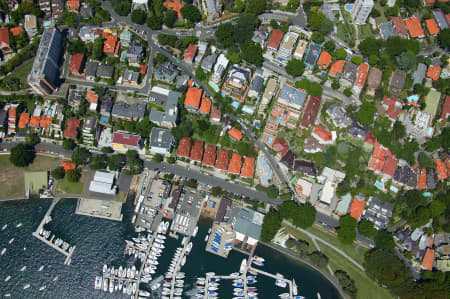 Aerial Image of CLOSEUP OF DARLING POINT.