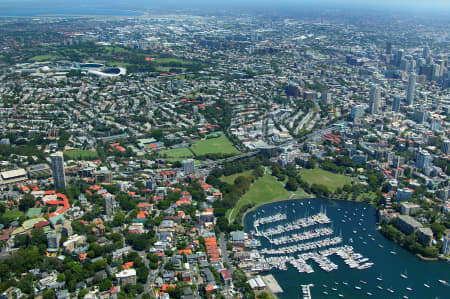 Aerial Image of DARLING POINT LOOKING SOUTH.