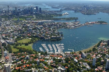 Aerial Image of DARLING POINT LOOKING NORTH WEST.