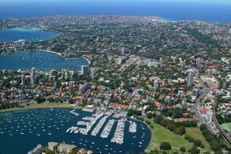 Aerial Image of EAST RUSHCUTTERS BAY.