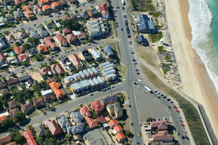 Aerial Image of ELOUERA BEACH AND ELOUERA SLSC IN CRONULLA.