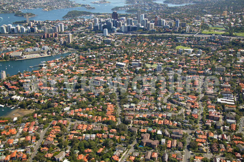 Aerial Image of Cremorne to North Sydney