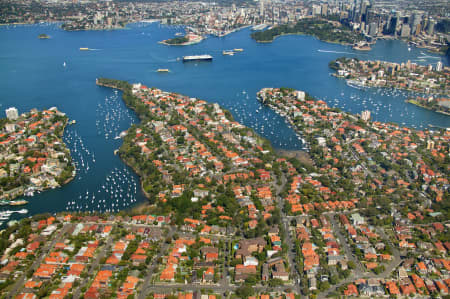 Aerial Image of CREMORNE POINT.