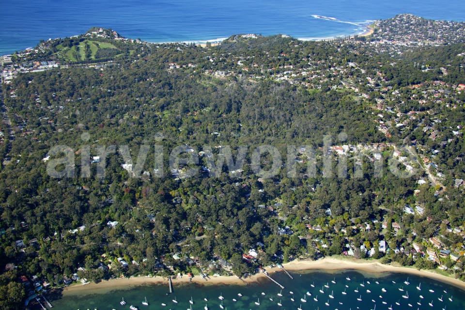 Aerial Image of Clareville Beach to Bilgola Head