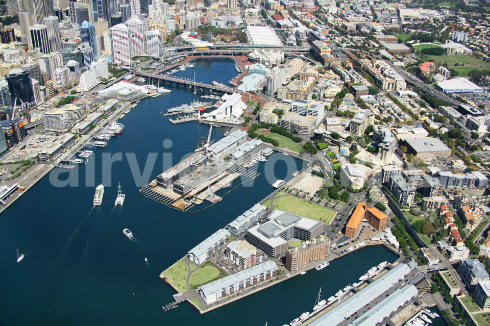 Aerial Image of Pyrmont, Darling Harbour and CBD
