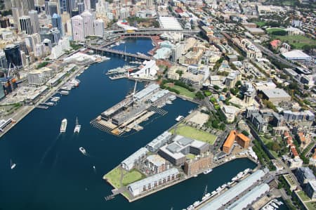 Aerial Image of PYRMONT, DARLING HARBOUR AND CBD.