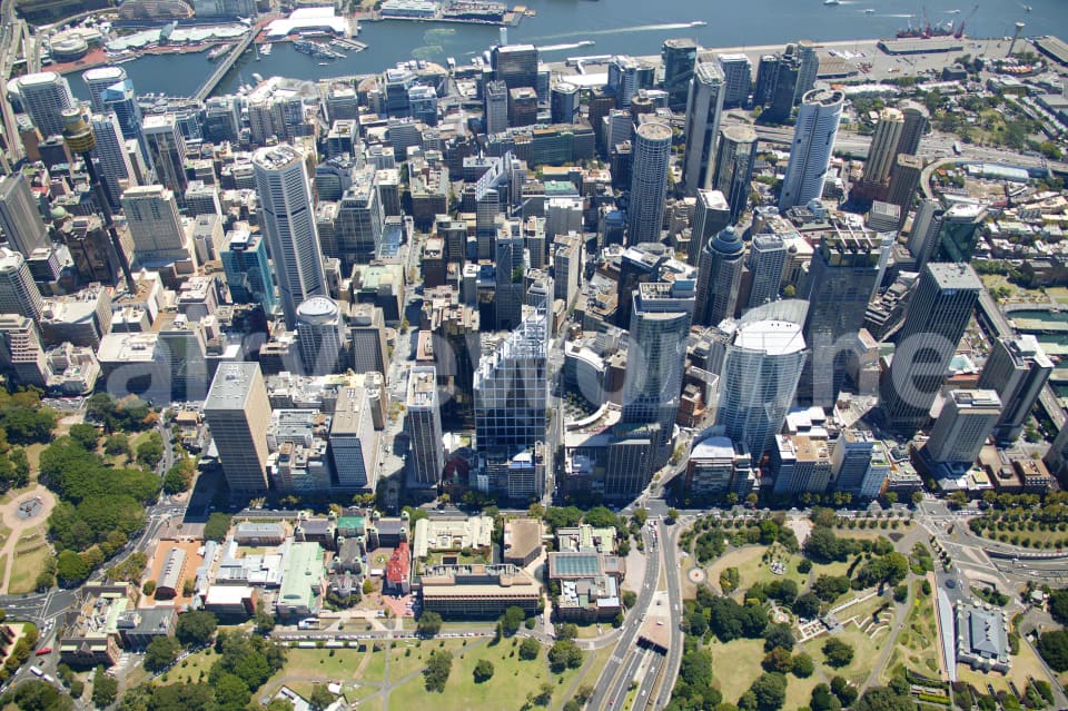 Aerial Image of The Domain to Darling Harbour