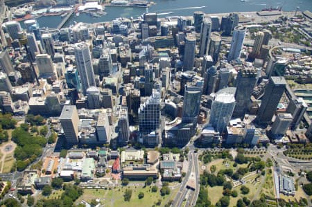 Aerial Image of THE DOMAIN TO DARLING HARBOUR.