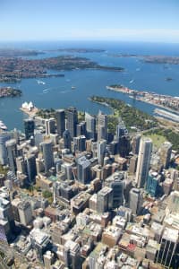 Aerial Image of SYDNEY CBD AND PORT JACKSON PORTRAIT.