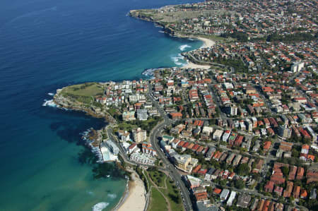 Aerial Image of BONDI BATHS TO SHARK POINT.