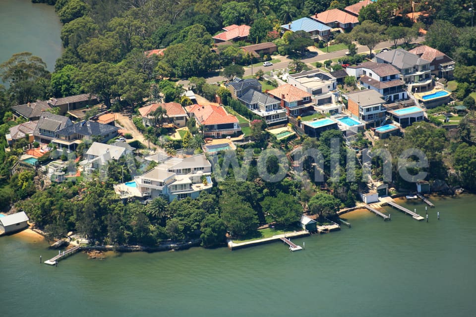 Aerial Image of Waterfront Homes Blakehurst