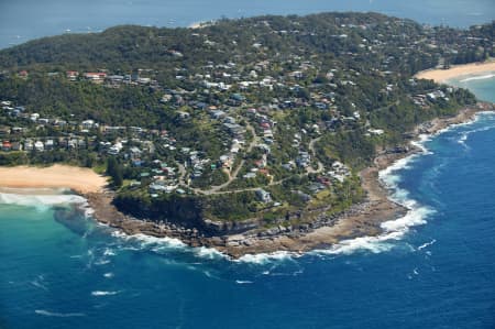 Aerial Image of LITTLE HEAD IN WHALE BEACH.