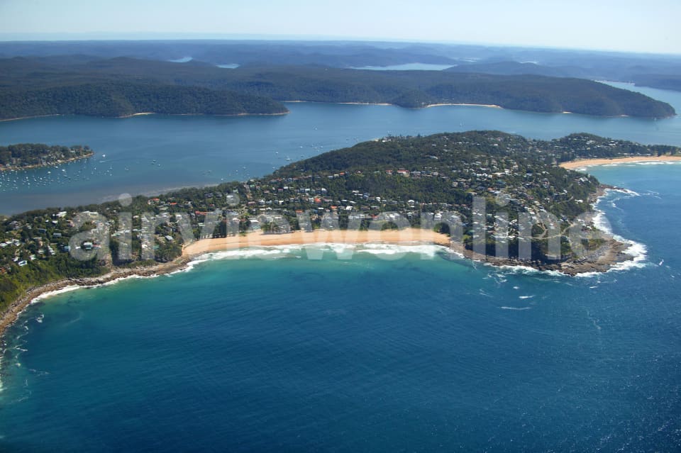 Aerial Image of Whale Beach to Ku-ring-gai Chase National Park