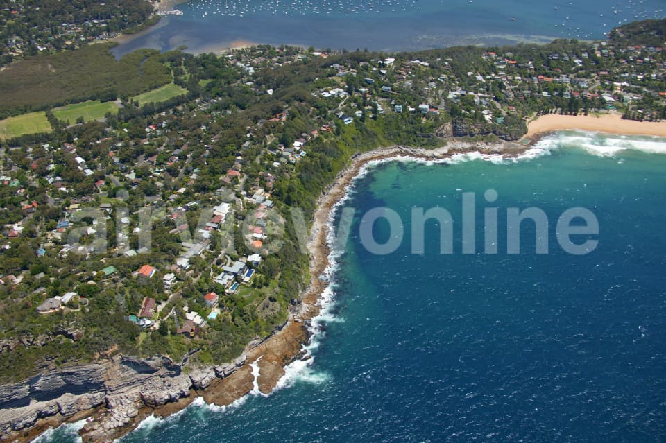 Aerial Image of Careel Head to Careel Bay