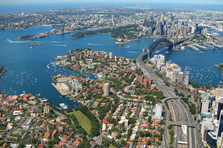 Aerial Image of KIRRIBILLI TO SYDNEY CBD.