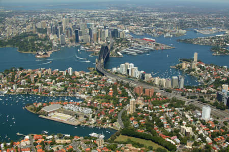 Aerial Image of KIRRIBILLI AND MILSONS POINT.