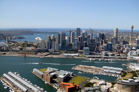 Aerial Image of DARLING ISLAND AND SYDNEY CBD.