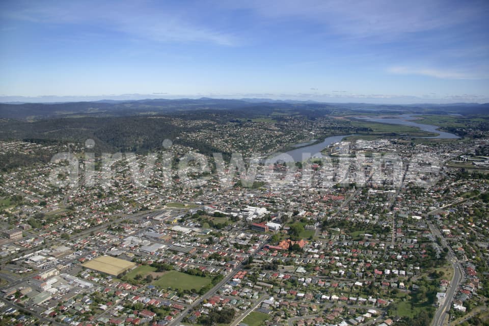 Aerial Image of Launceston city