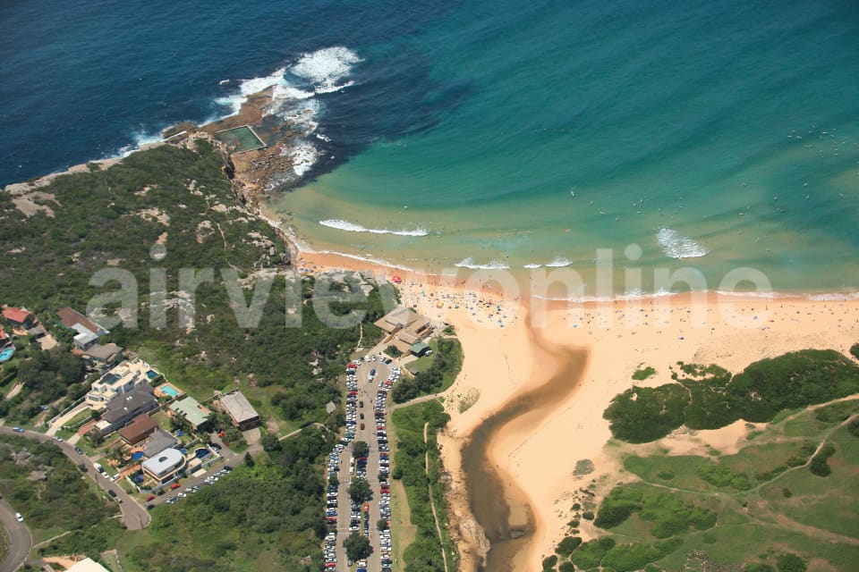 Aerial Image of Dee Why Head and North Curl Curl Beach