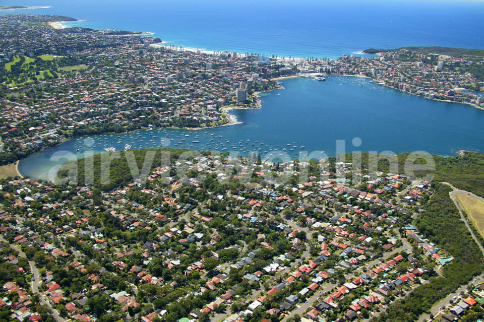 Aerial Image of Balgowlah, Balgowlah Heights to Manly Wharf