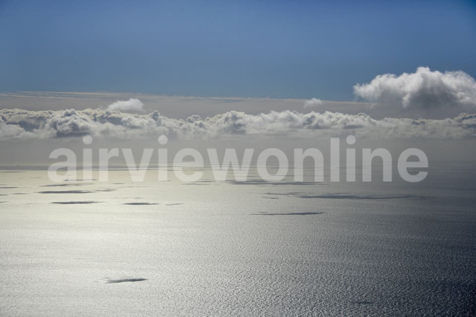 Aerial Image of Sea and Clouds, Bass Strait