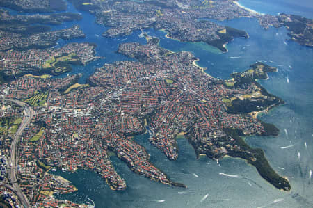 Aerial Image of CREMORNE POINT AND LOWER NORTH SHORE