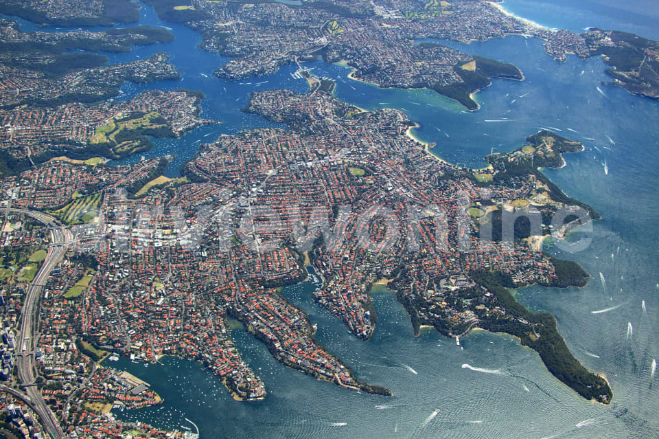 Aerial Image of Cremorne Point and Lower North Shore