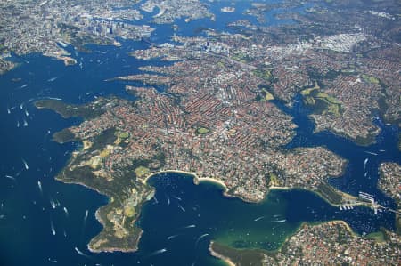 Aerial Image of BALMORAL TO SYDNEY HARBOUR