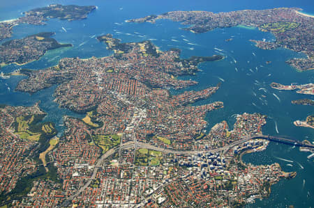 Aerial Image of NORTH SYDNEY AND SYDNEY HARBOUR