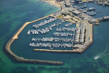 Aerial Image of CHALLENGER HARBOUR FREMANTLE.