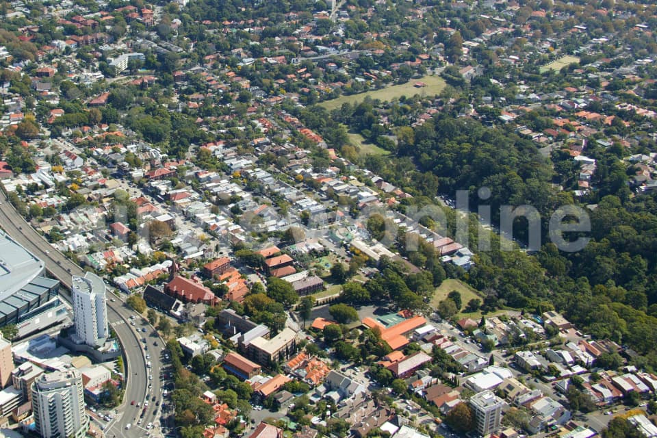 Aerial Image of Bondi Junction, Bellevue Hill and Woollahra