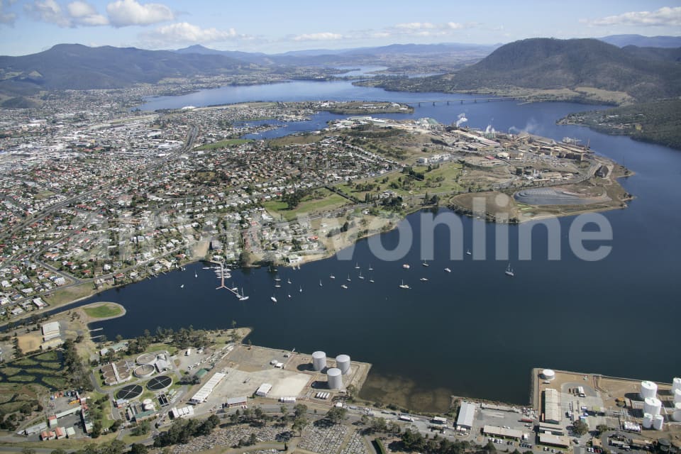 Aerial Image of New Town Bay to the North Hobart