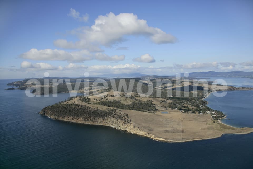 Aerial Image of Bruny Island