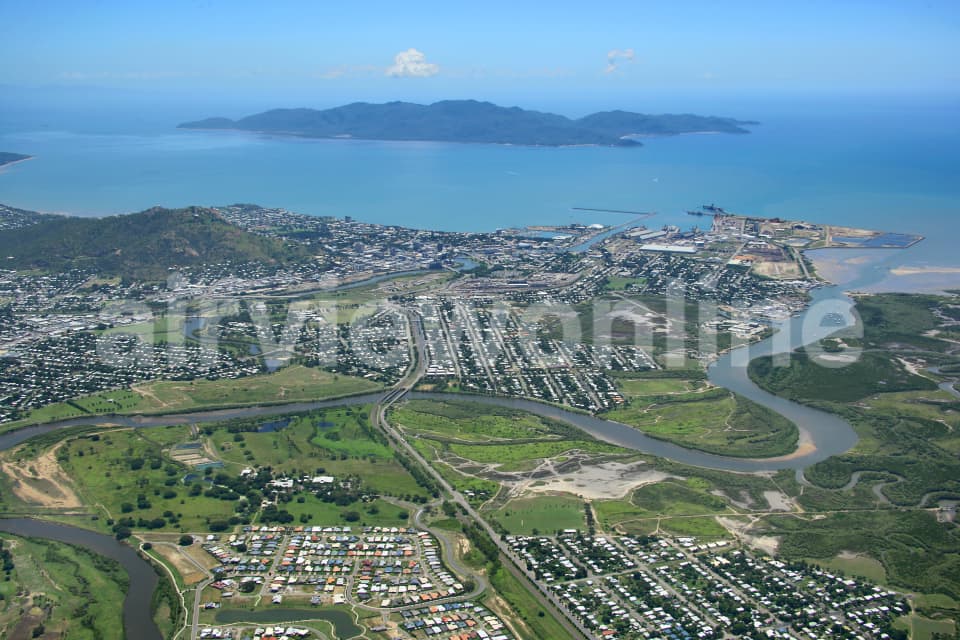 Aerial Image of Oonoonba to Townsville CBD
