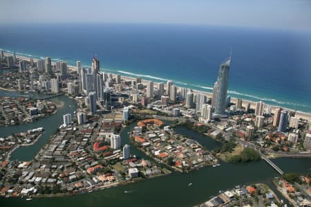 Aerial Image of PARADISE ISLAND SURFERS PARADISE.