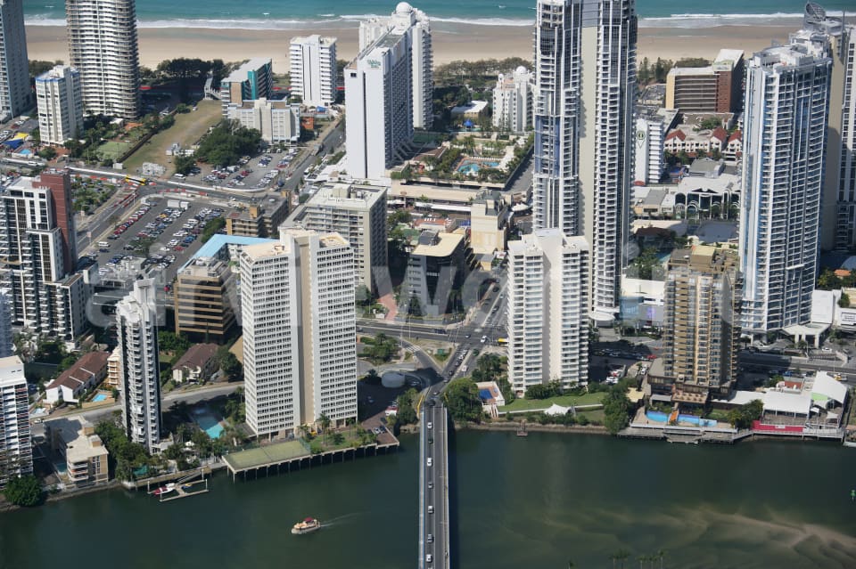 Aerial Image of Thomas Drive in Surfers Paradise