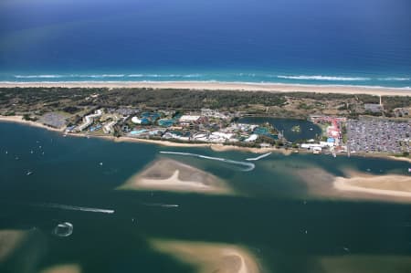 Aerial Image of SEA WORLD RESORT, MAIN BEACH.