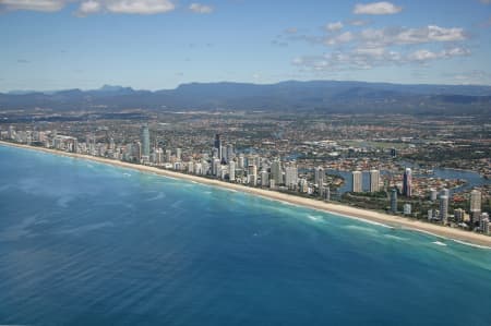 Aerial Image of SURFERS PARADISE AND BROADBEACH.