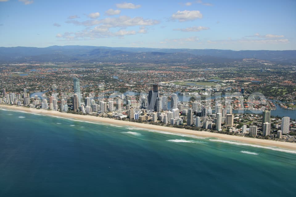 Aerial Image of Surfers Paradise to Hinterland