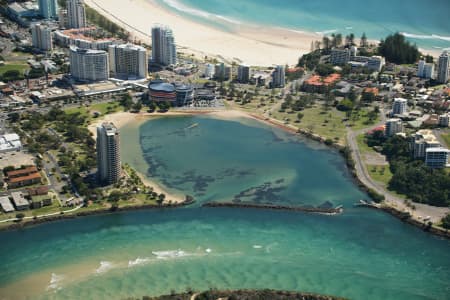 Aerial Image of JACK EVANS BOAT HARBOUR, COOLANGATTA.