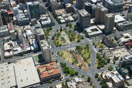 Aerial Image of VICTORIA SQUARE, ADELAIDE CBD.