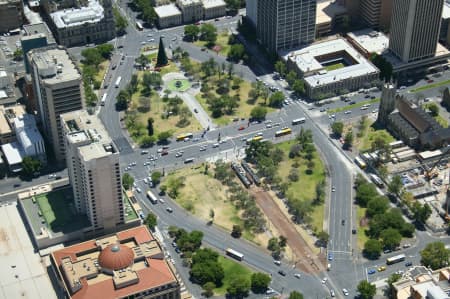 Aerial Image of VICTORIA SQUARE, ADELAIDE CBD.