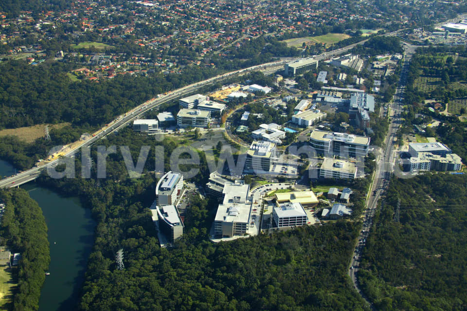 Aerial Image of Riverside Corporate Park in North Ryde