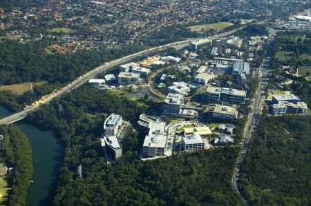Aerial Image of RIVERSIDE CORPORATE PARK IN NORTH RYDE.