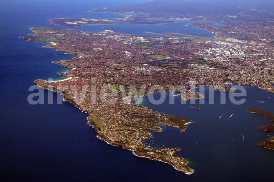 Aerial Image of High Altitude of  Eastern Suburbs