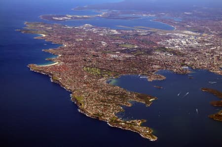 Aerial Image of HIGH ALTITUDE OF  EASTERN SUBURBS.