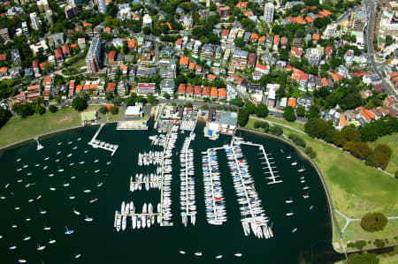 Aerial Image of RUSHCUTTERS BAY AND DARLING POINT.