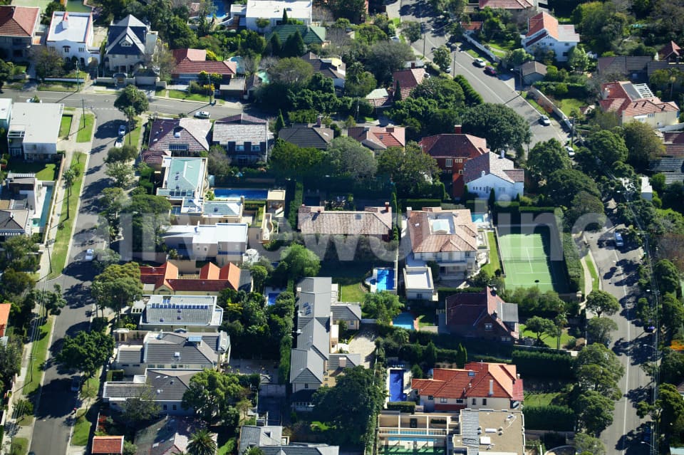 Aerial Image of Closeup of Bellevue Hill