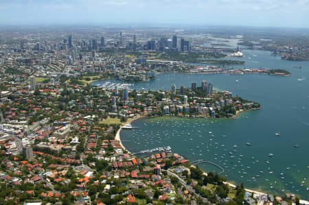 Aerial Image of BELLVEVUE HILL TO CITY.
