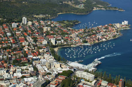 Aerial Image of MANLY WHARF.